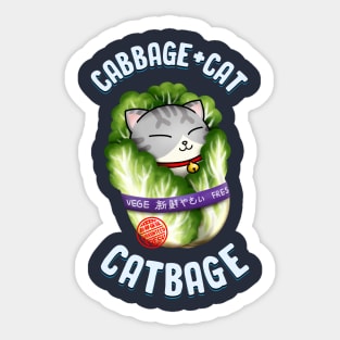 Cabbage Cat "Catbage" Sticker